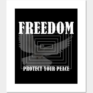 Protect your freedom design Posters and Art